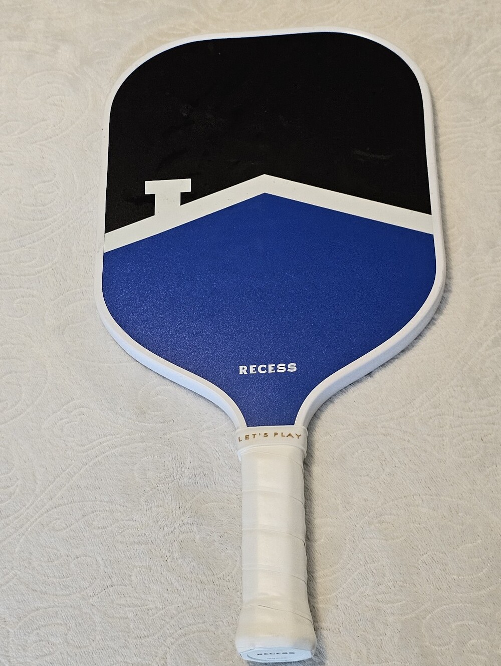 Recess Pickleball Paddle Custom Blue Black DLP Capital "Dream Live Prosper"